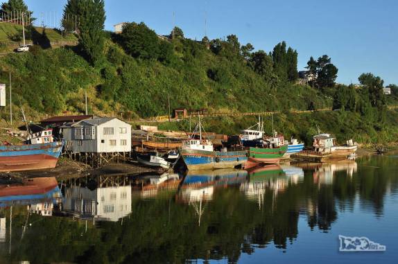 Fim de tarde em Castro, a capital da ilha de Chiloé, no sul do Chile
